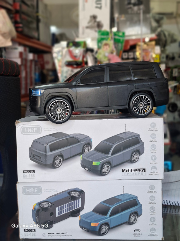 اسپیکر بلوتوثی طرح خودرو H@F GU-168 | طراحی خاص، صدای HiFi و شارژ خورشیدی